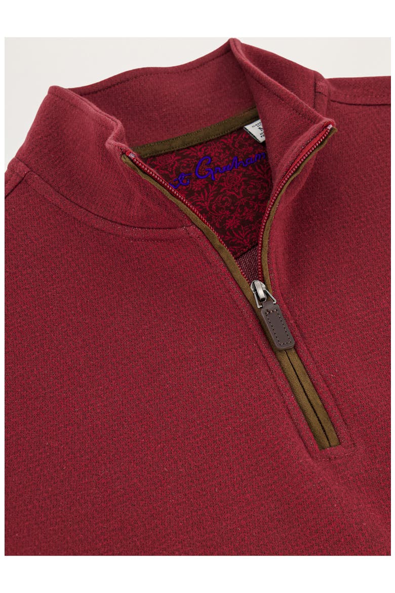 Tanswell Long Sleeve Quarter Zip Knit Top, Alternate, color, BURGUNDY