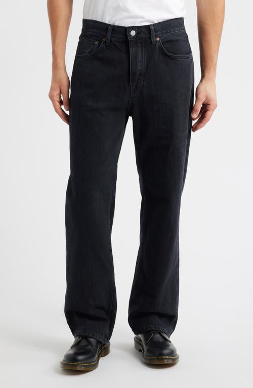 Nudie Tuff Tony Organic Cotton Straight Leg Jeans in Black Vintage  product