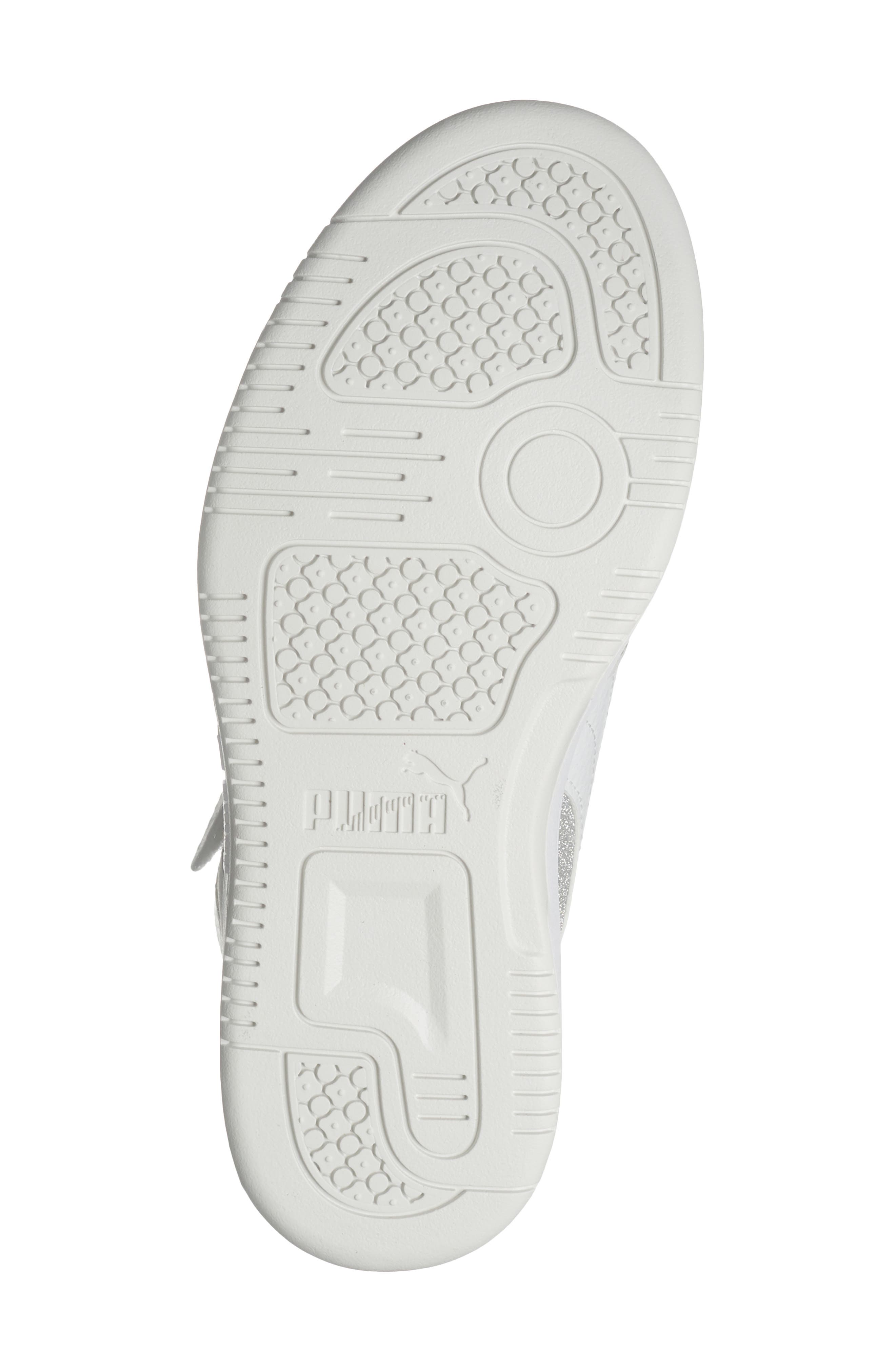 Kids' Rebound Layup Glitz Sneaker, Alternate, color, FEATHER GRAY/ WHITE/ SILVER