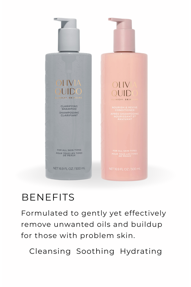 Clarifying Shampoo Nourish & Revive Conditioner Set, Alternate, color, White