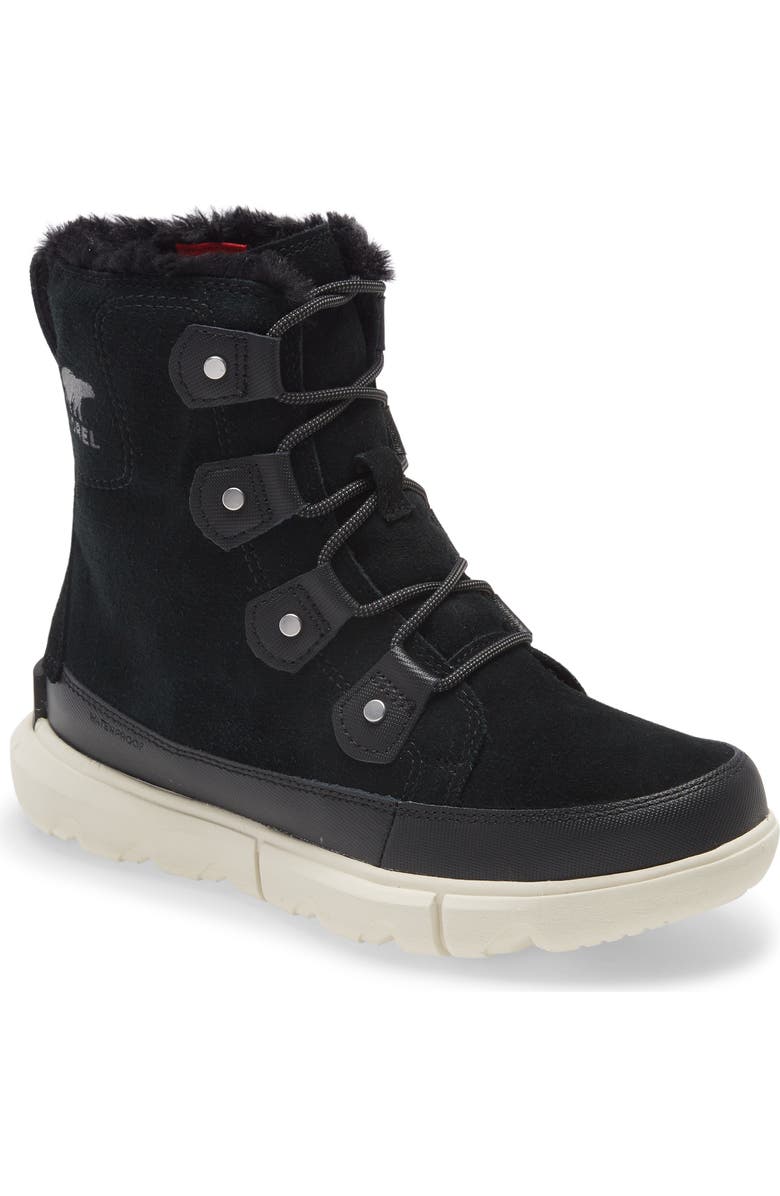 SOREL Explorer II Joan Waterproof Faux Fur Lined Boot, Main, color,