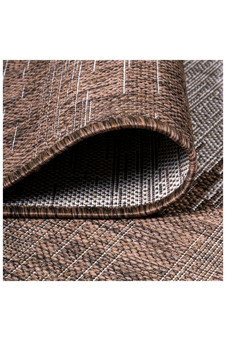 Tavira Modern Strie' Indoor/Outdoor Area Rug, Alternate, color, Brown/Beige
