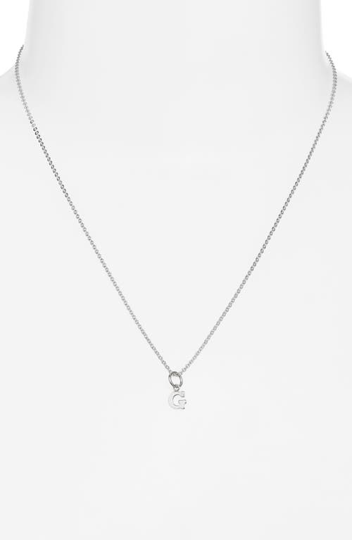 Nashelle Initial Pendant Necklace In Sterling Silver - G