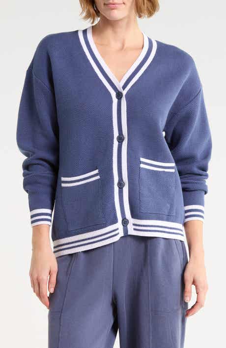 Striped Cotton Cardigan