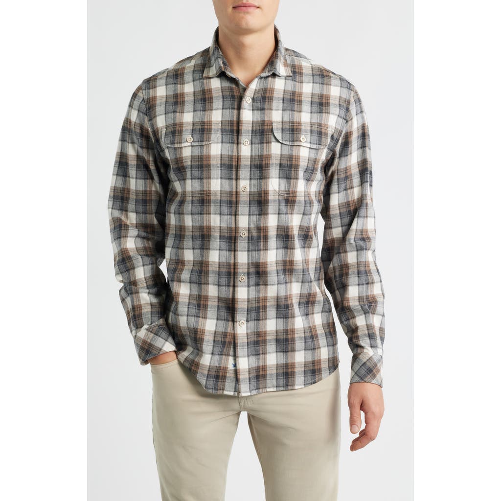 James Campbell Lenox Trim Fit Plaid Cotton Button-up Shirt In Multi