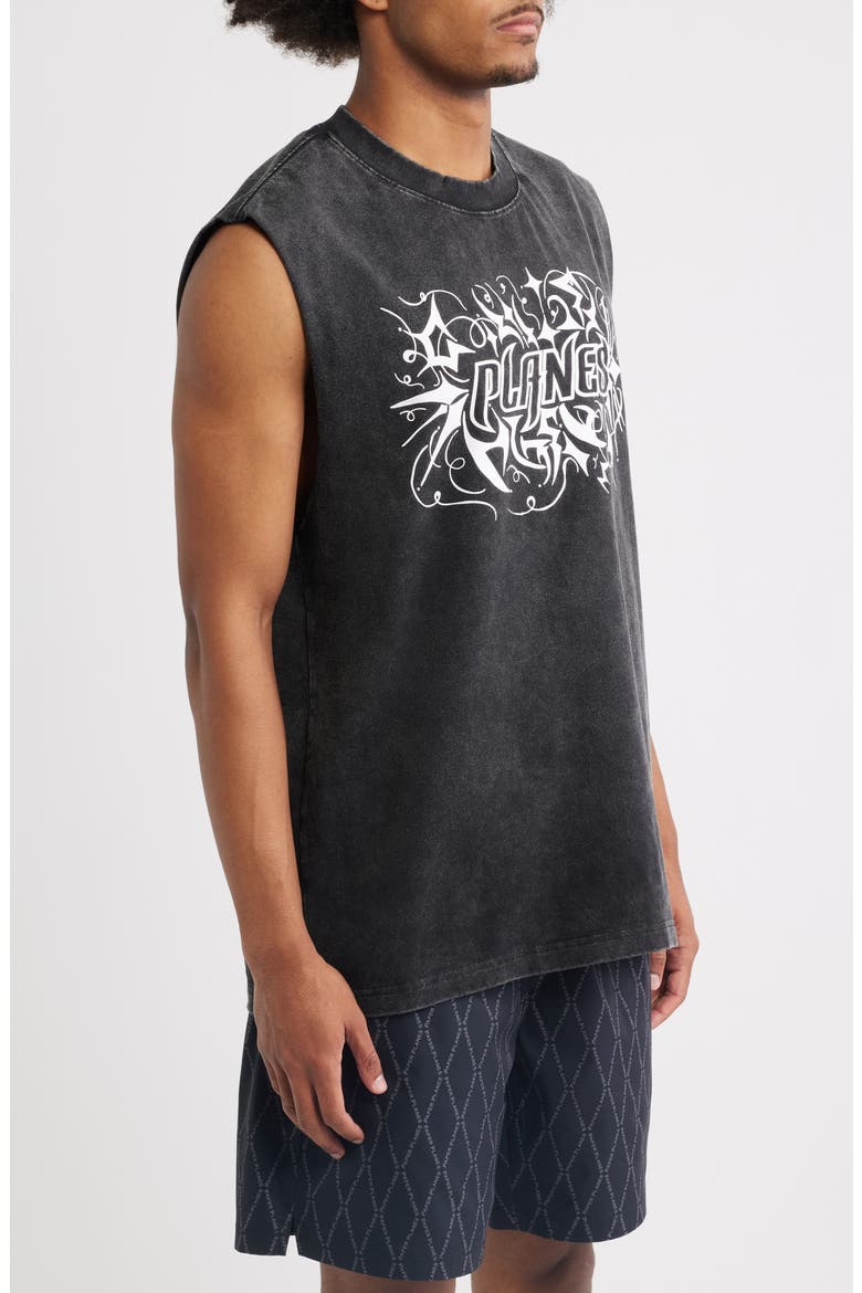 Graphic Muscle Tank, Alternate, color, WASHED BLACK