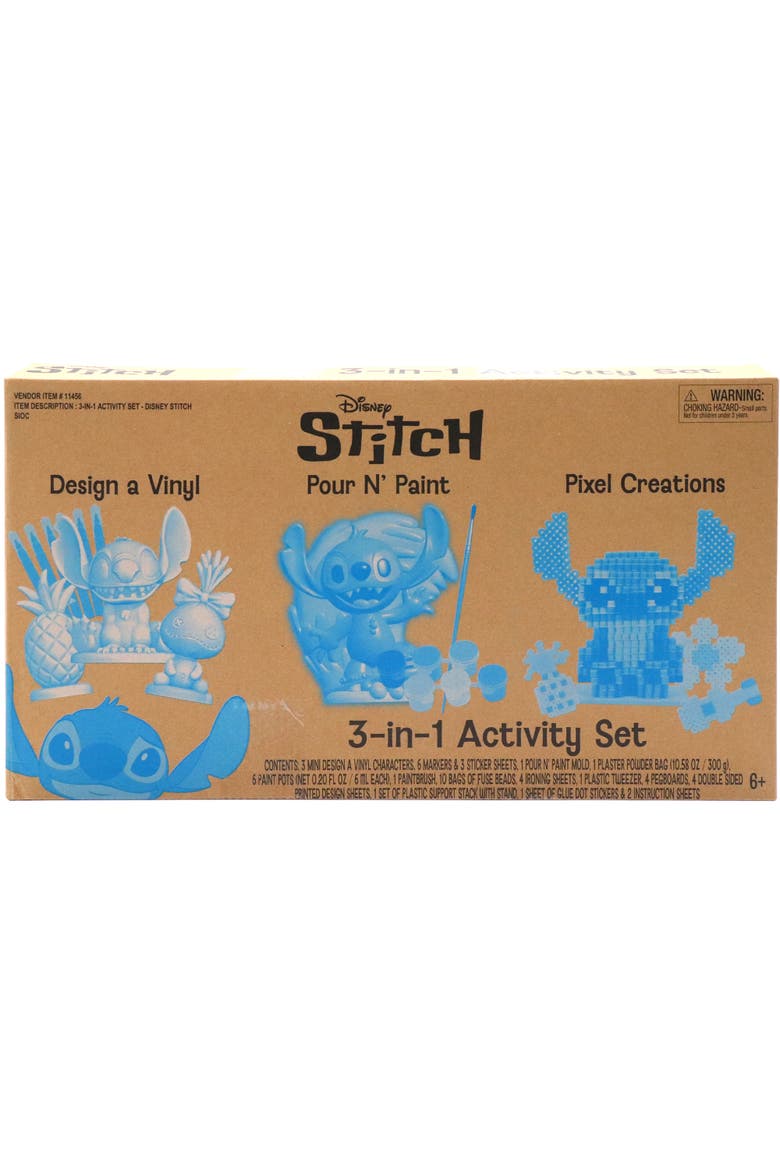 3 In 1 Activity Setm Disney Stitch, Craft Kit, 3 DIY Creations, Kids 6+, Alternate, color, Multicolored