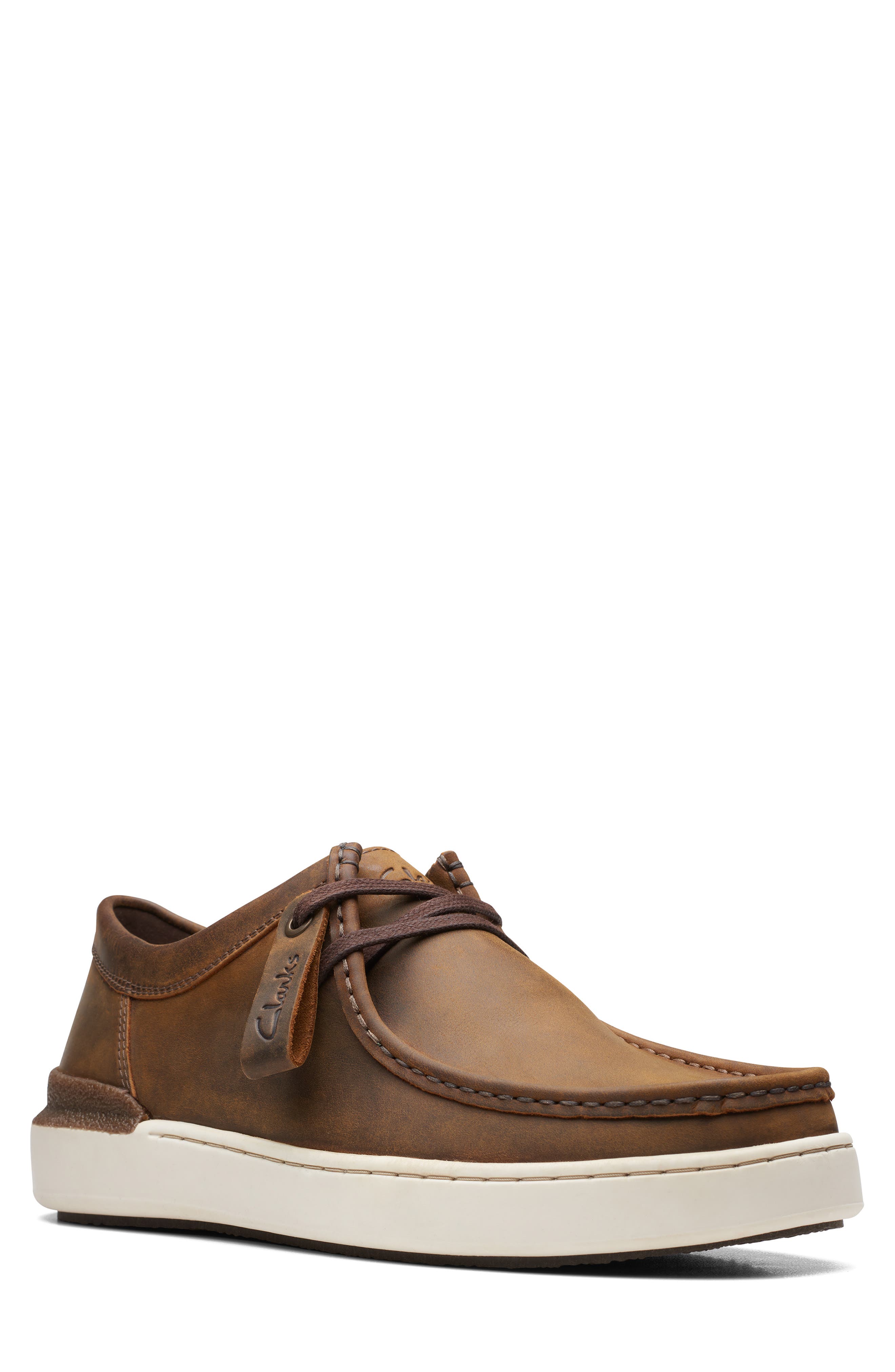 Clarks<sup>®</sup> Court Lite Wally Beeswax Leather Slip-On Shoe, Main, color, 