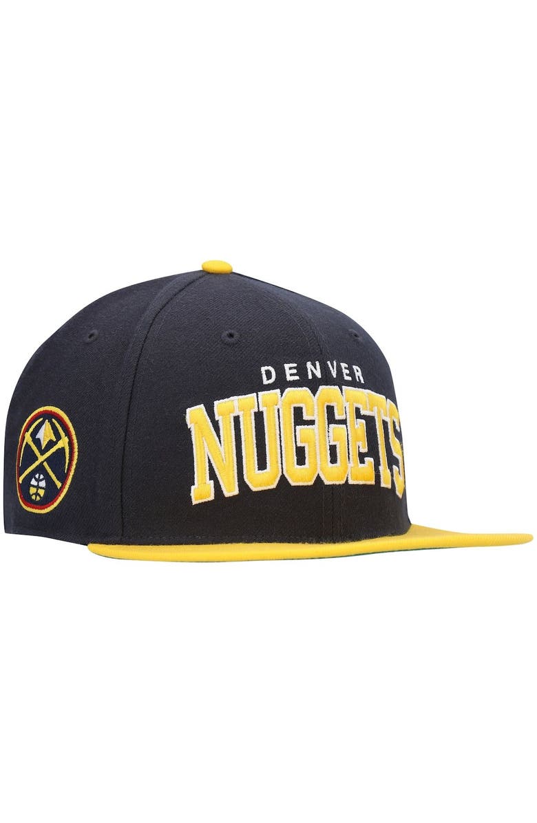 '47 Men's '47 Navy Denver Nuggets Blockshed Captain Snapback Hat, Main, color, 