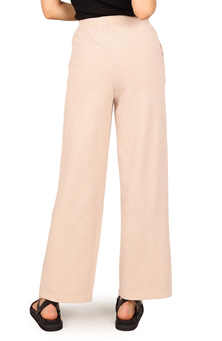 Petal & Pup Penelope Knit Wide Leg Pants, Alternate, color, Taupe