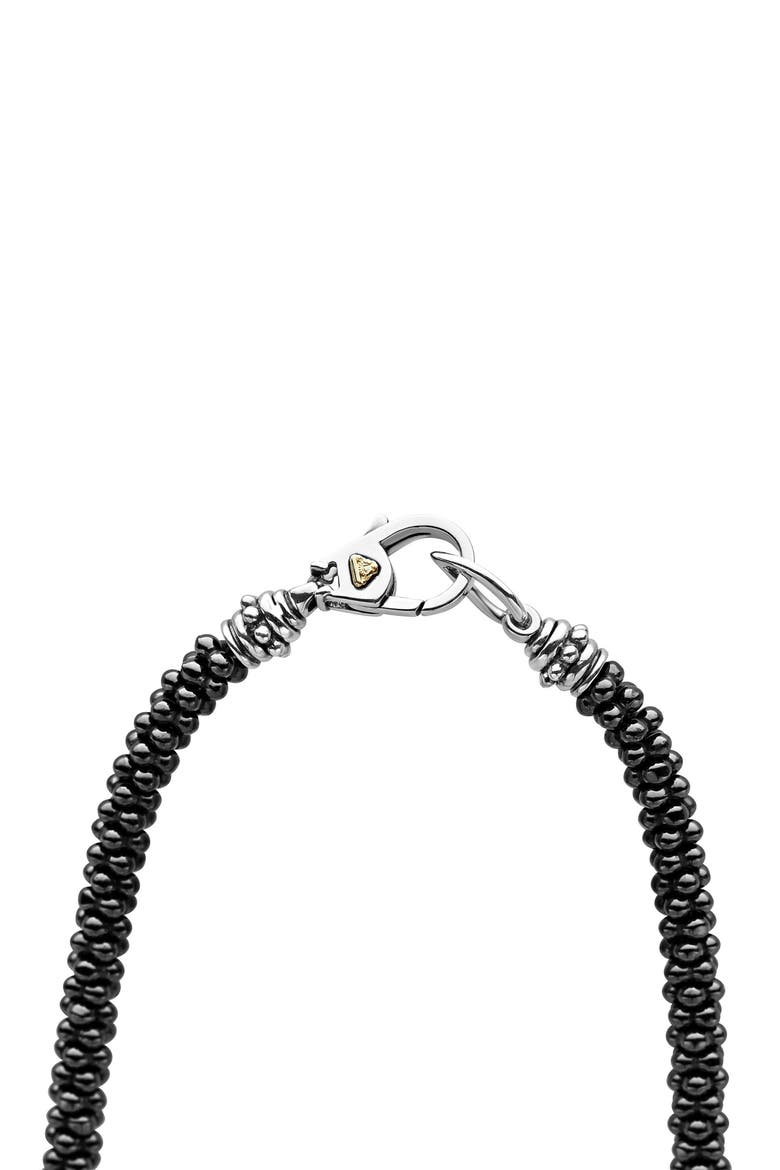 Caviar Bead Rope Necklace, Alternate, color, SILVER
