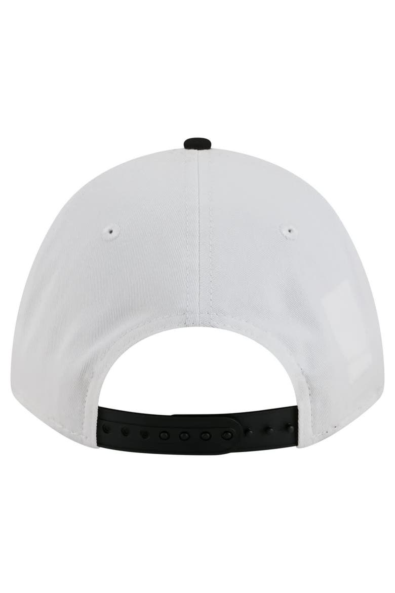 Men's New Era White/Black Appalachian State Mountaineers Arch Two-Tone Rope 9FORTY A-Frame M-Crown Adjustable Hat, Alternate, color, White