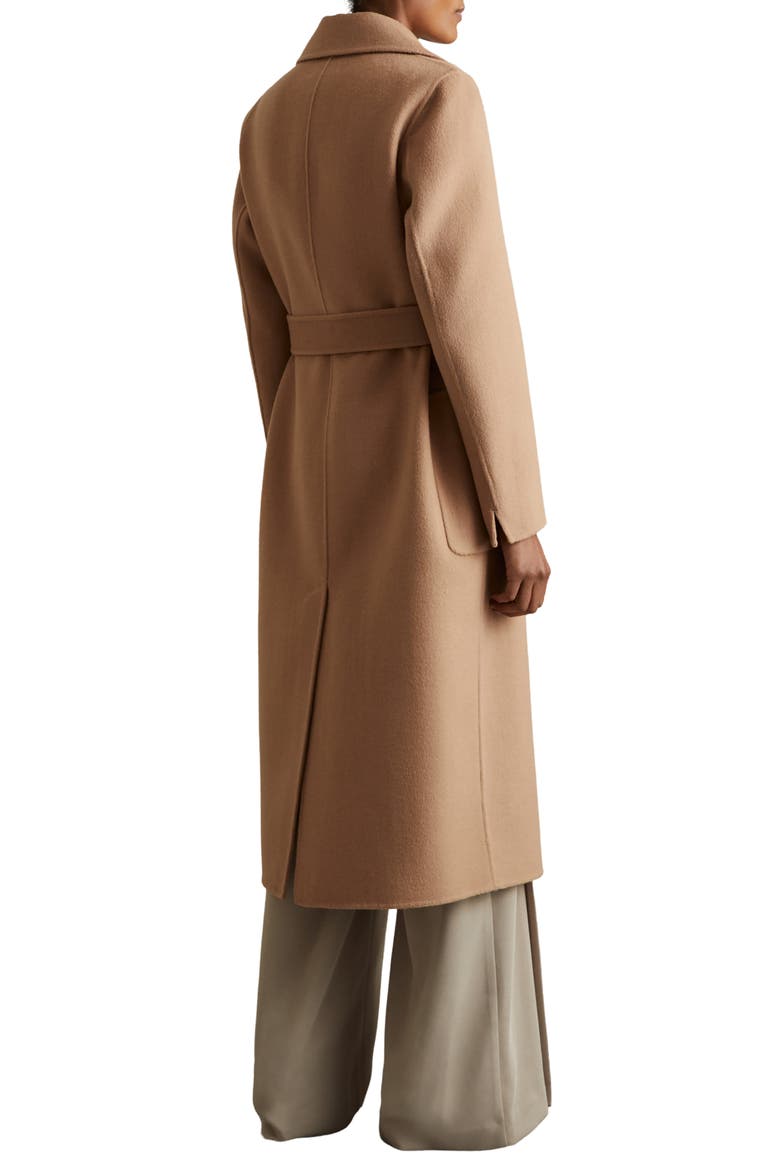 Lucia Belted Wool Blend Coat, Alternate, color, LIGHT CAMEL
