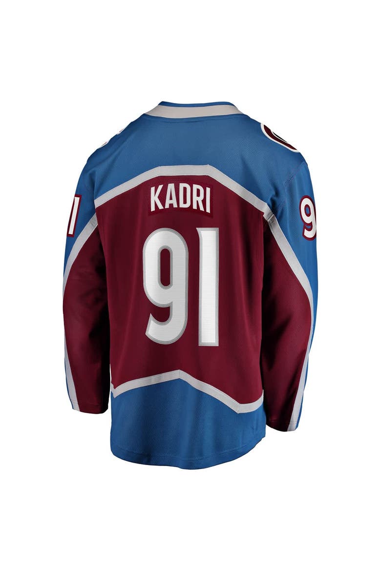 Men's Fanatics Nazem Kadri Burgundy Colorado Avalanche Home Breakaway Jersey, Alternate, color, Burgundy