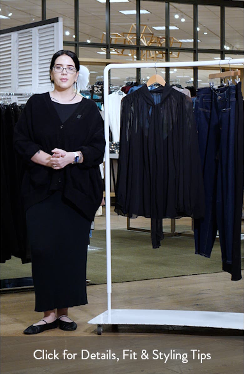 Seline Tie Neck Chiffon Shirt, sales video thumbnail