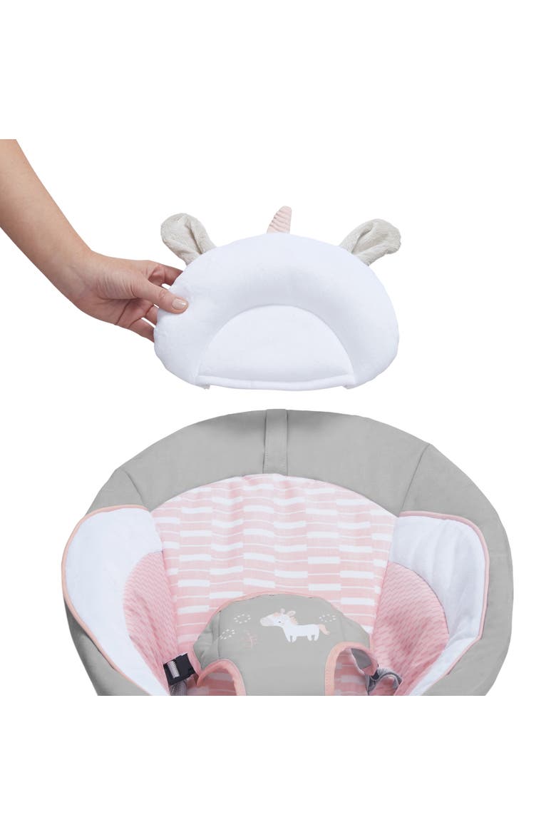 Soothing Baby Bouncer with Vibrating Infant Seat, Alternate, color, PINK