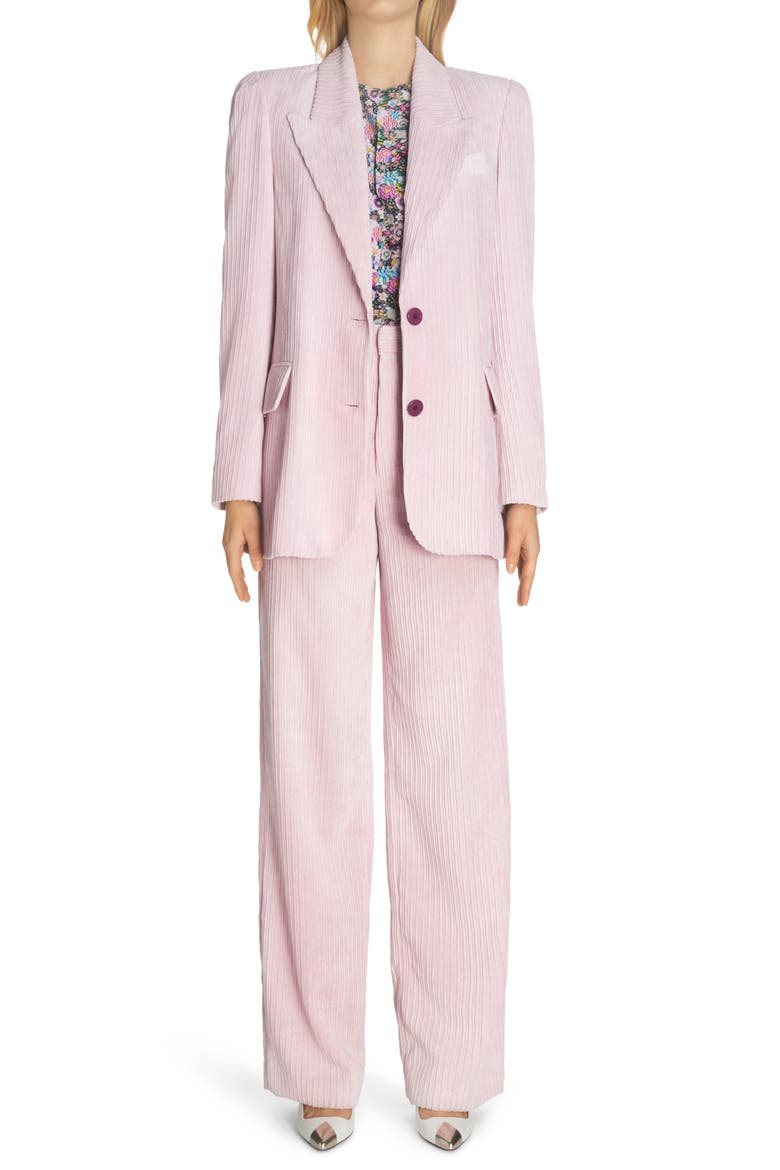 Malyake Corduroy Velvet Blazer, Alternate, color, LIGHT PINK