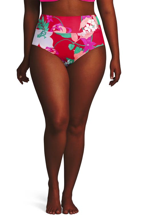 LANDS' END LANDS' END PLUS SIZE PINCHLESS HIGH WAISTED BIKINI BOTTOMS