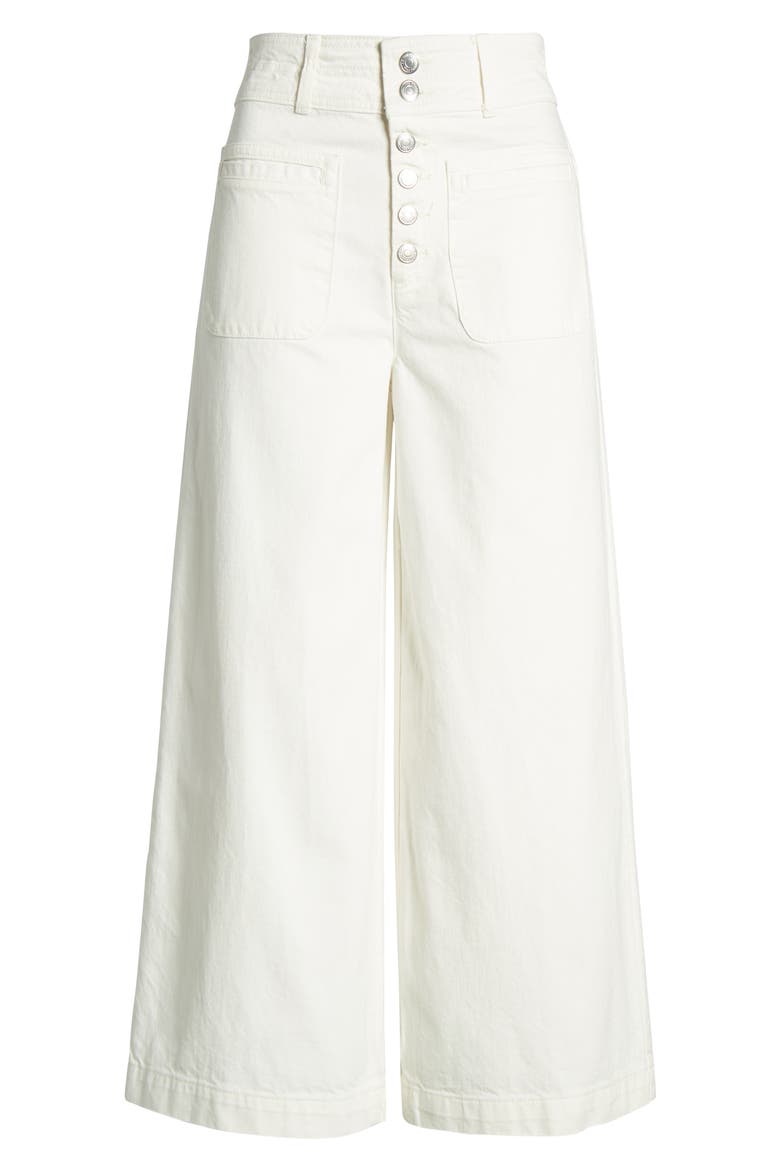 Colette Wide Leg Culottes, Alternate, color, IVORY