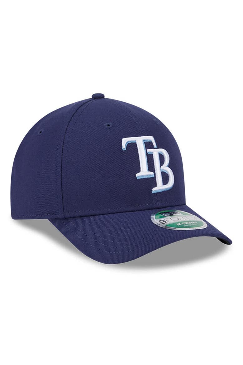 Men's New Era  Navy Tampa Bay Rays Player Replica 9FORTY Adjustable Hat, Alternate, color, Navy