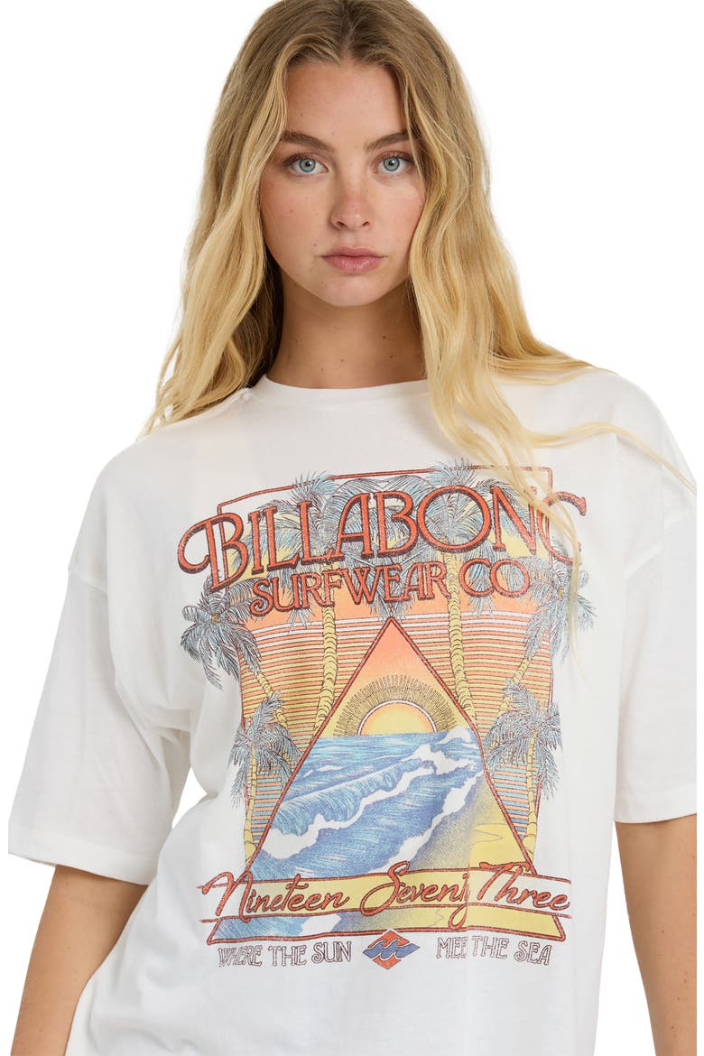 Sun Meets Sea Oversize Cotton Graphic T-Shirt, Alternate, color, SALT CRYSTAL