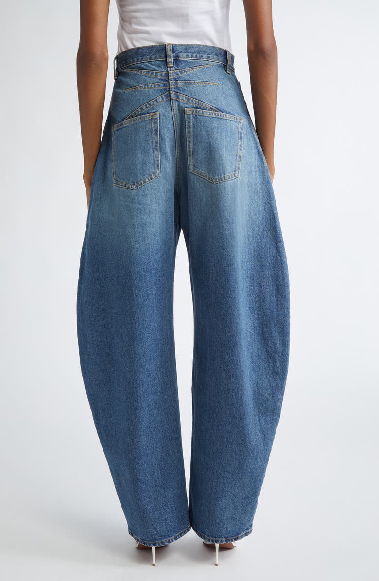 Alaïa Round Pants, Alternate, color, Bleu Vintage