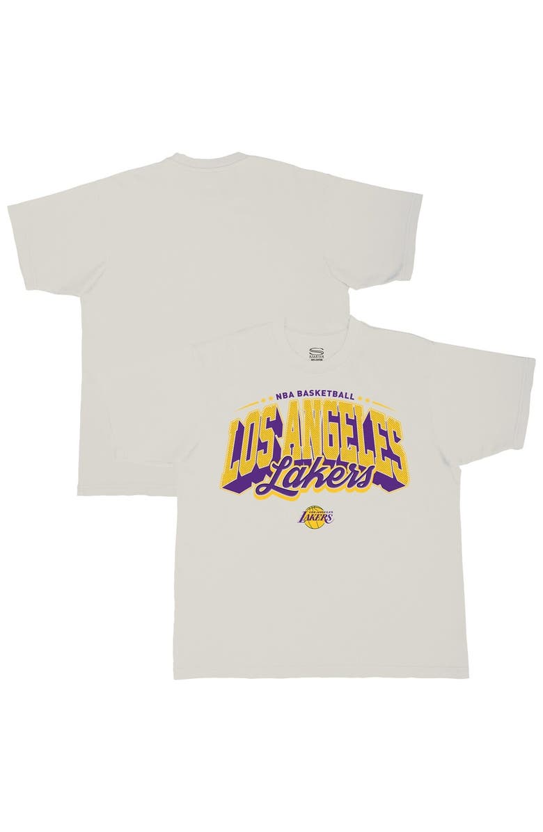 Stadium Essentials Men's Stadium Essentials Cream Los Angeles Lakers Your Way Oversized Urban T-Shirt, Main, color, Cream