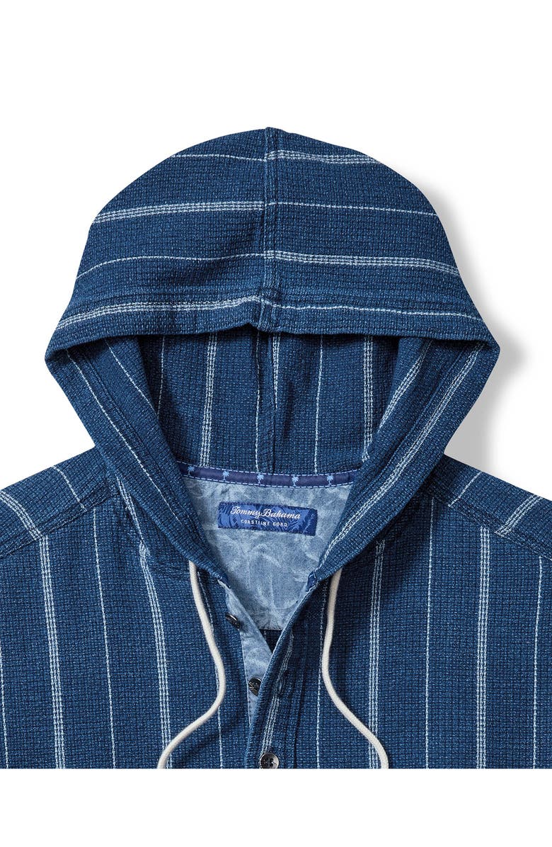 Tommy Bahama Indigo Baja Hooded Stripe Cotton Hoodie, Alternate, color,