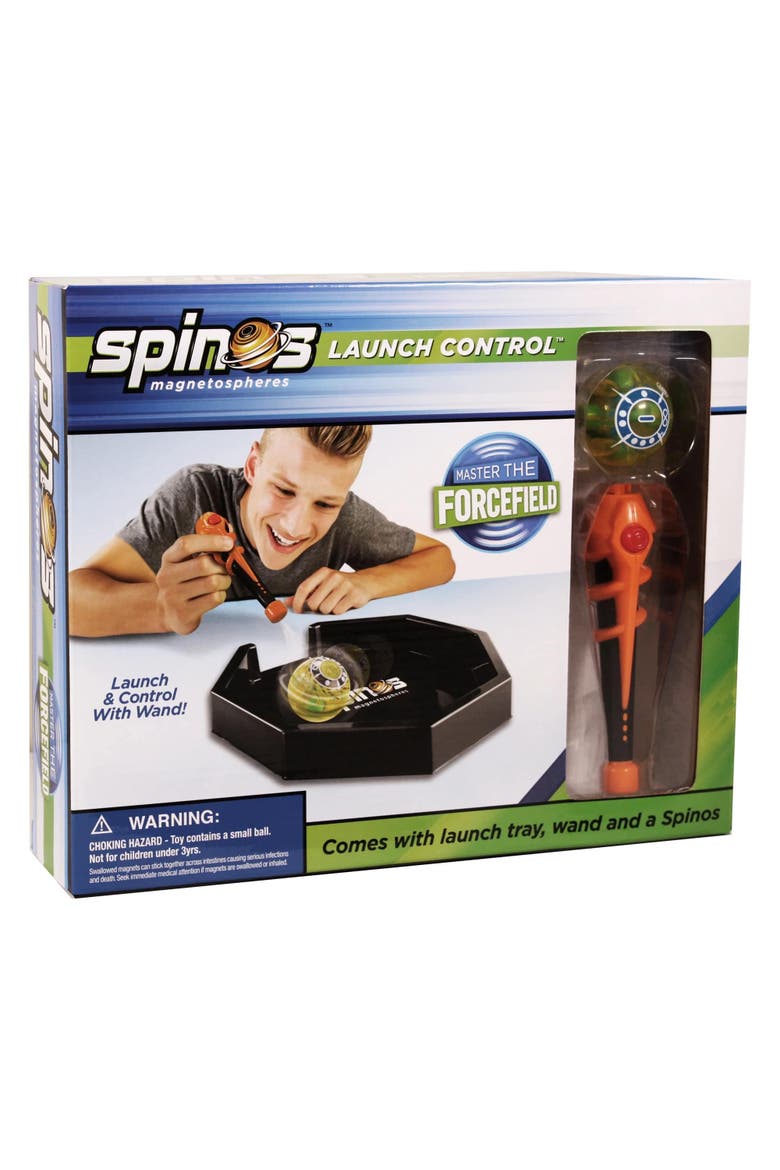 Spinos Launch Control Wand Magnetpowered Spinning Sphere Toy, Ages 6+, Alternate, color, Multicolored