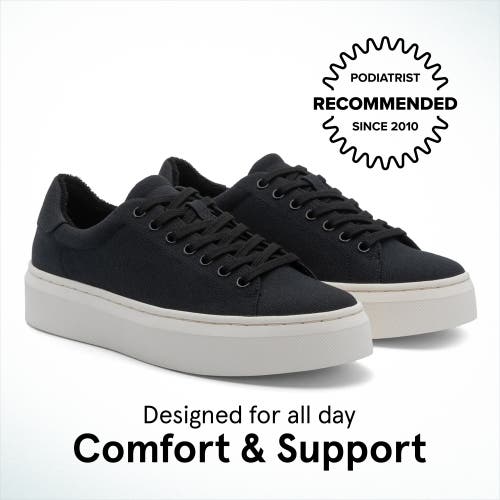 Abeo Jumpstreet Sneaker In Black Canvas - Metatarsal