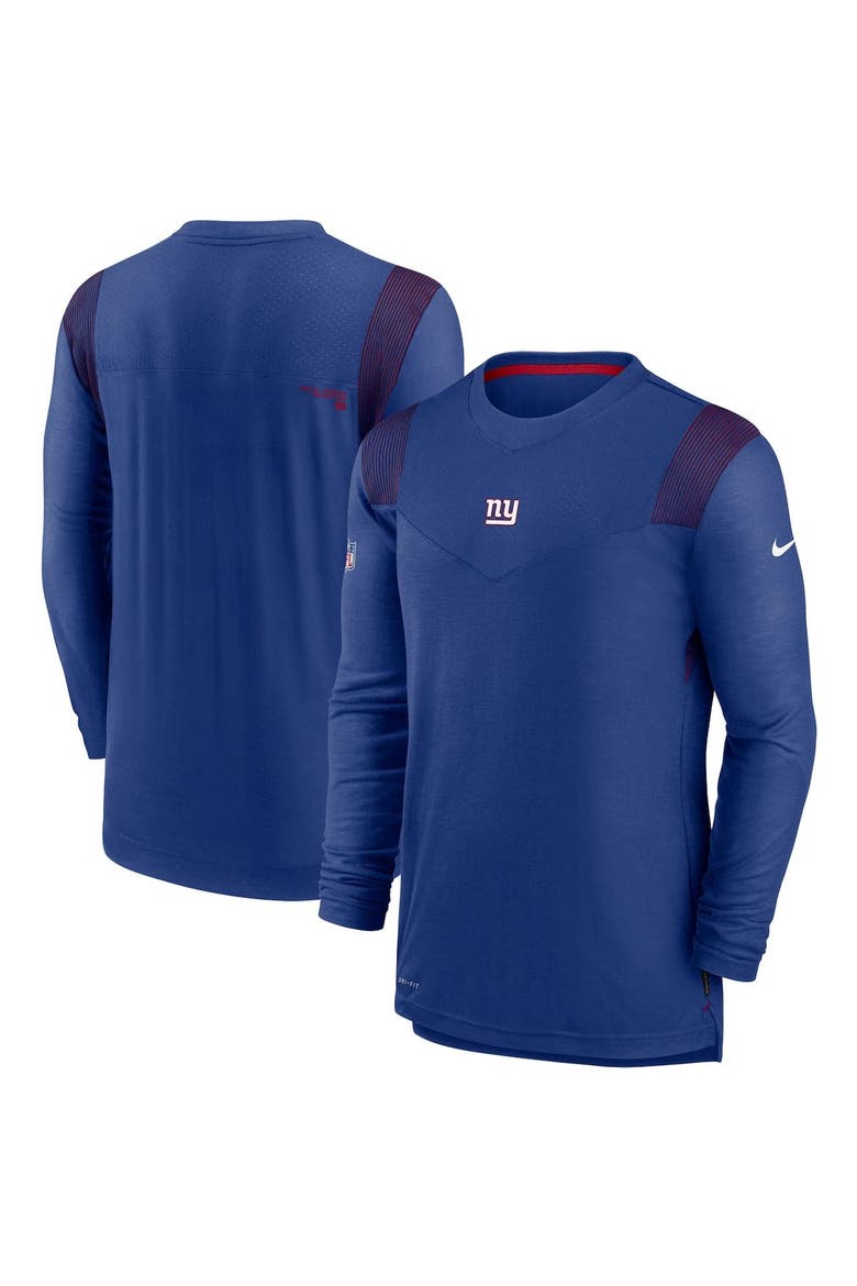 Men's Nike Royal New York Giants Sideline Player UV Performance Long Sleeve T-Shirt, Main, color, Royal