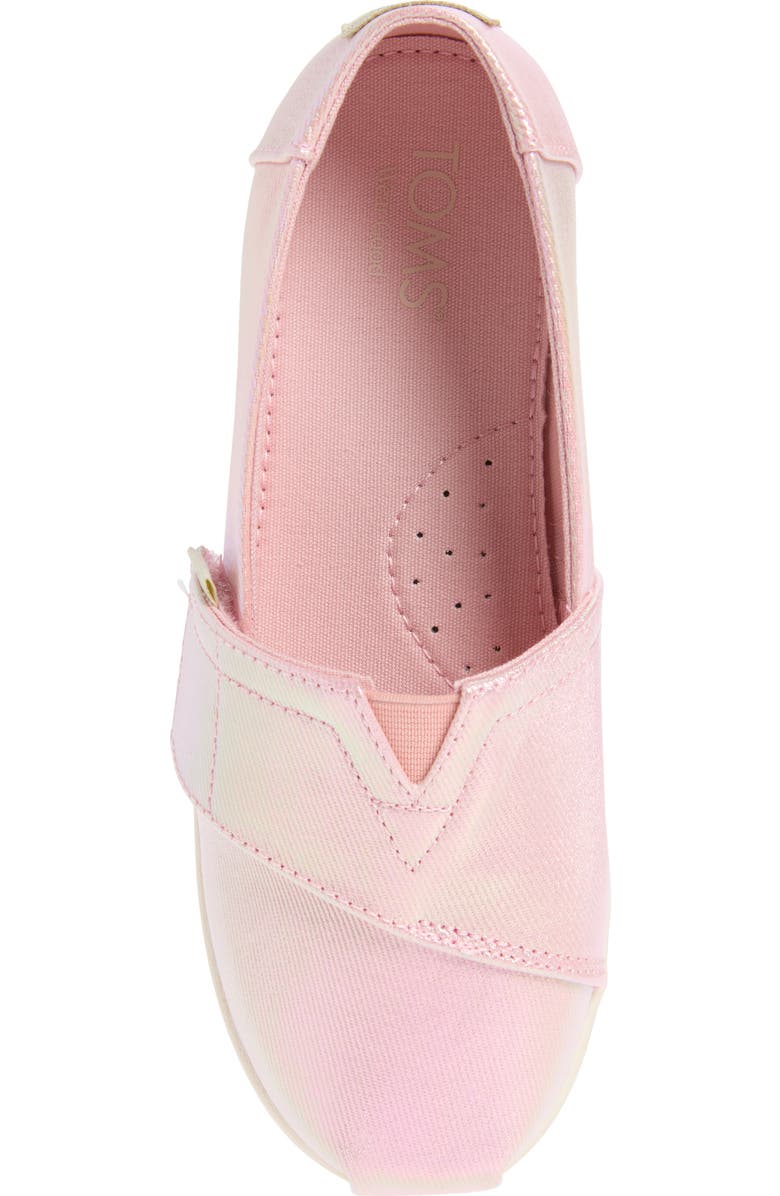 TOMS Kids' Classic Alpargata Slip-On, Alternate, color, Light Pink