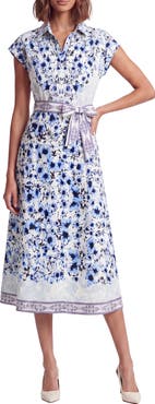 Celina Moon Kira Tie Waist Midi Dress