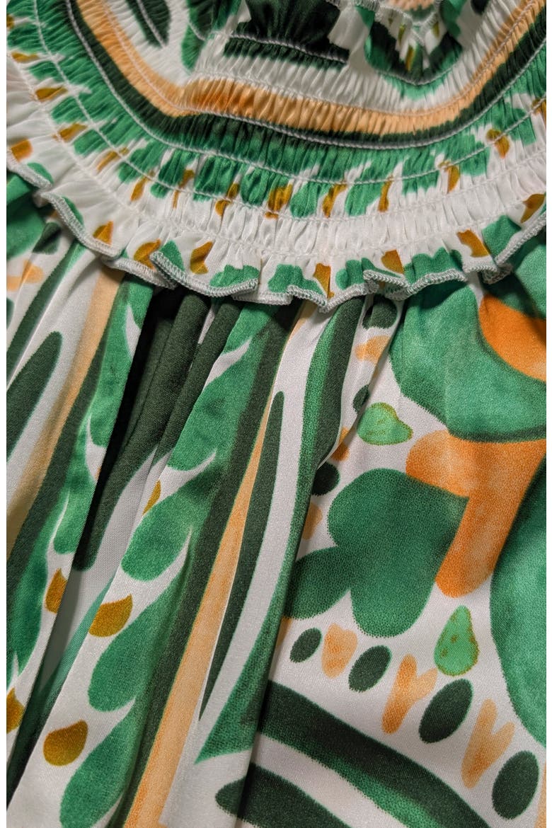 Abstract Maxi Halter Dress, Alternate, color, GREEN MULTI