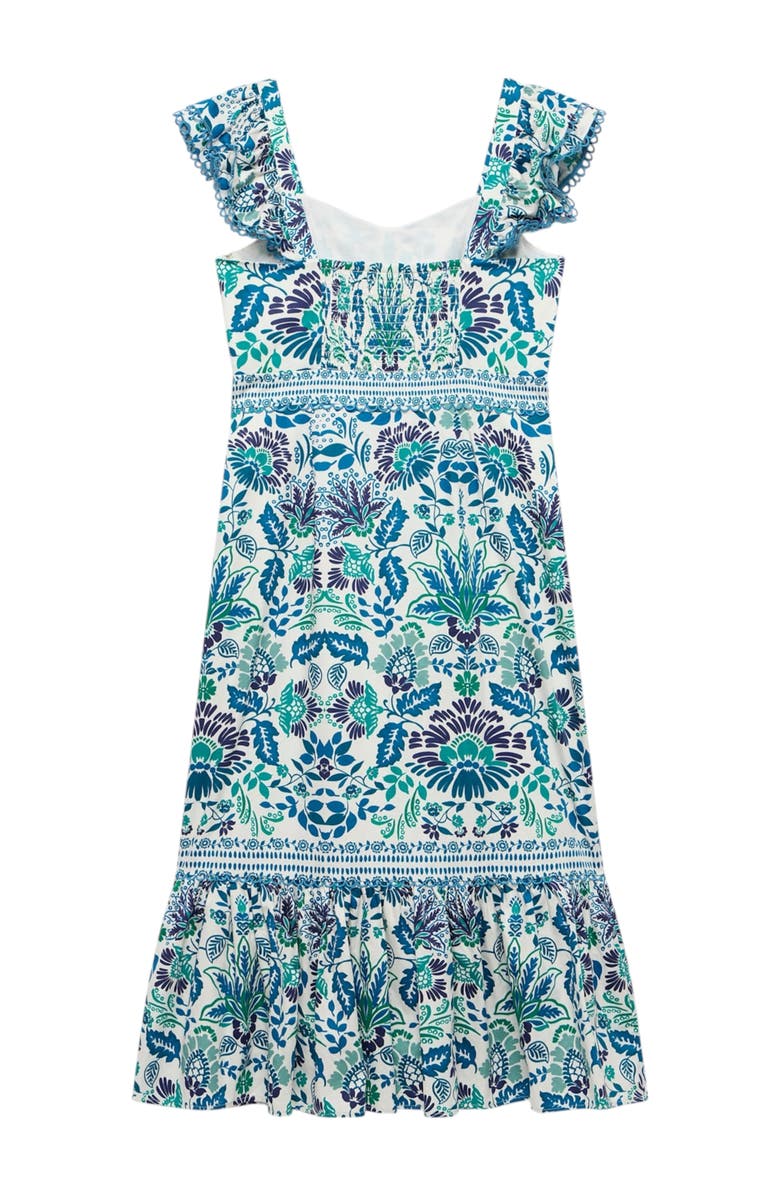 MINT VELVET Floral Printed Midi Dress, Alternate, color, Green