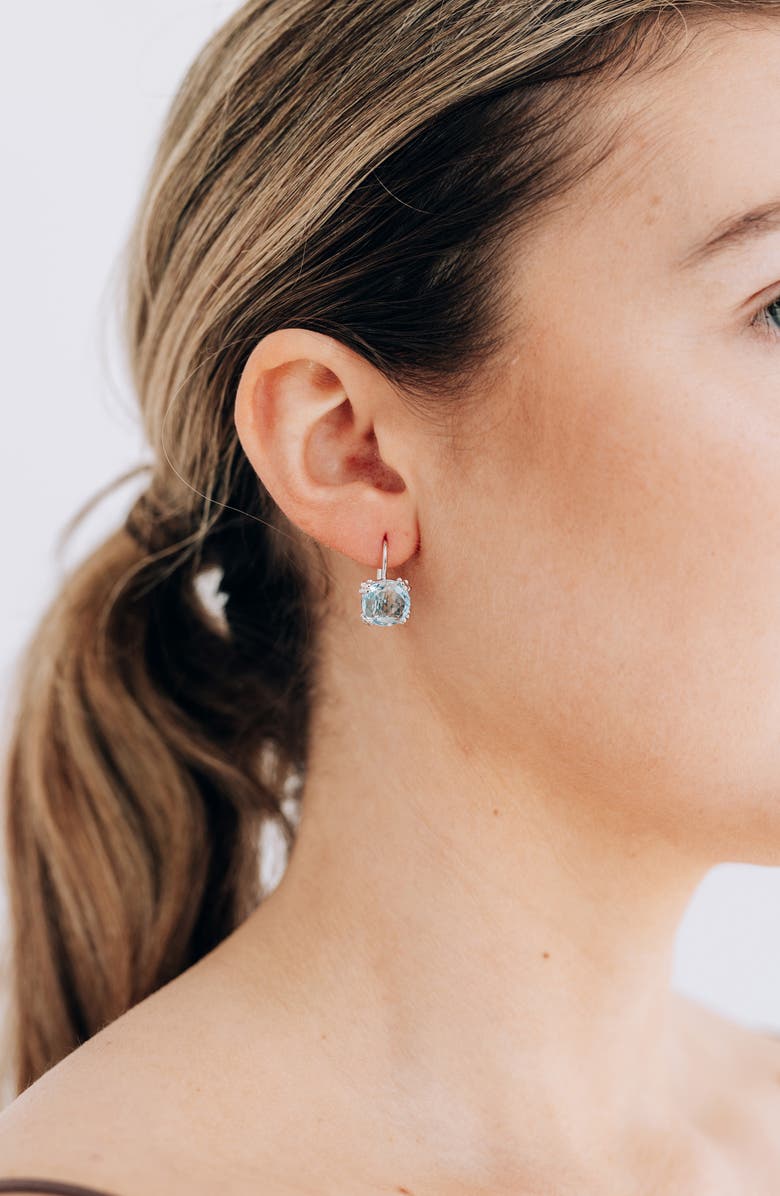 Anzie Dew Drop Earrings, Alternate, color, Blue Topaz