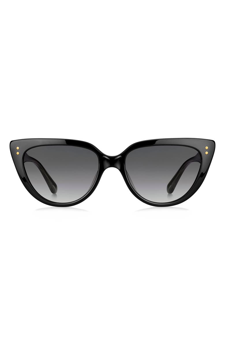 Kate Spade New York alijah 53mm gradient cat eye sunglasses, Main, color, Black