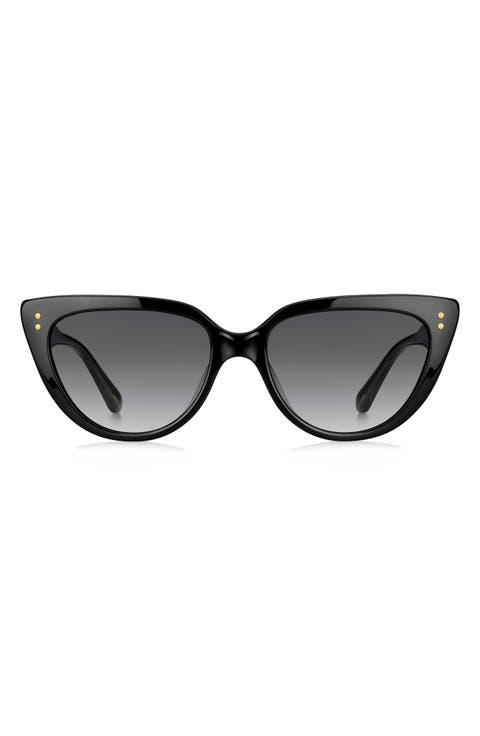 alijah 53mm gradient cat eye sunglasses