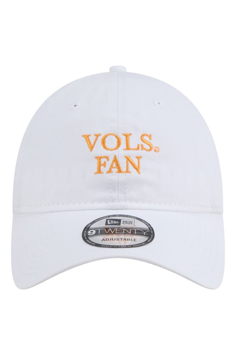 Men's New Era White Tennessee Volunteers Fan 9TWENTY Adjustable Hat, Alternate, color, White