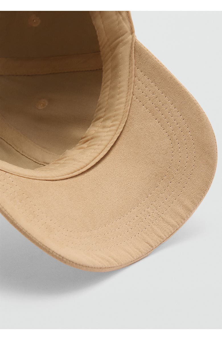 MANGO Faux Suede Baseball Cap, Alternate, color, 