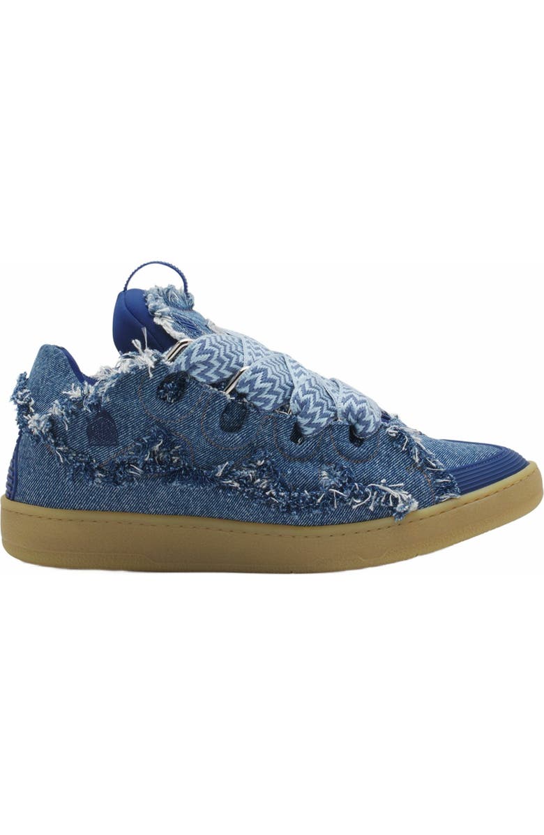 Lanvin Curb Sneakers In Denim, Main, color,