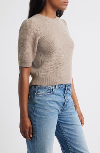 Manta Textured Puff Short Sleeve Sweater