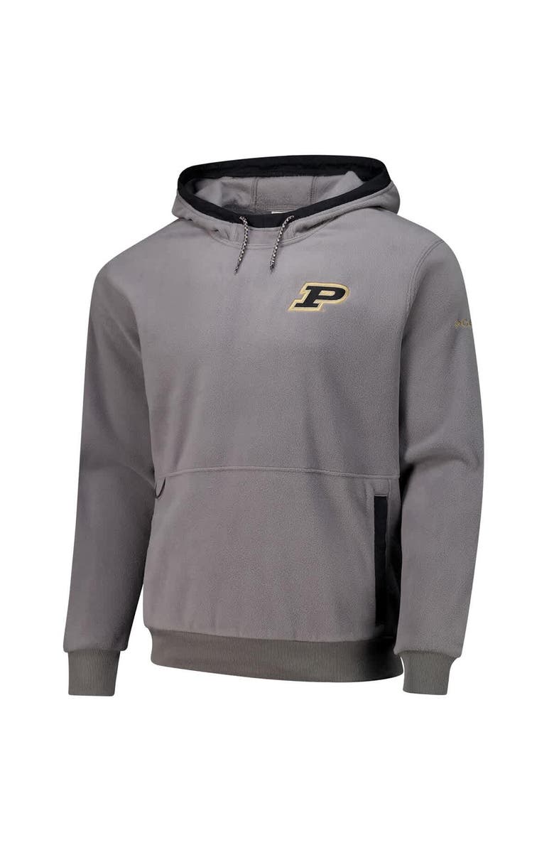 Columbia Men's  Columbia  Gray Purdue Boilermakers   Flanker Fleece Pullover Hoodie, Alternate, color, Gray