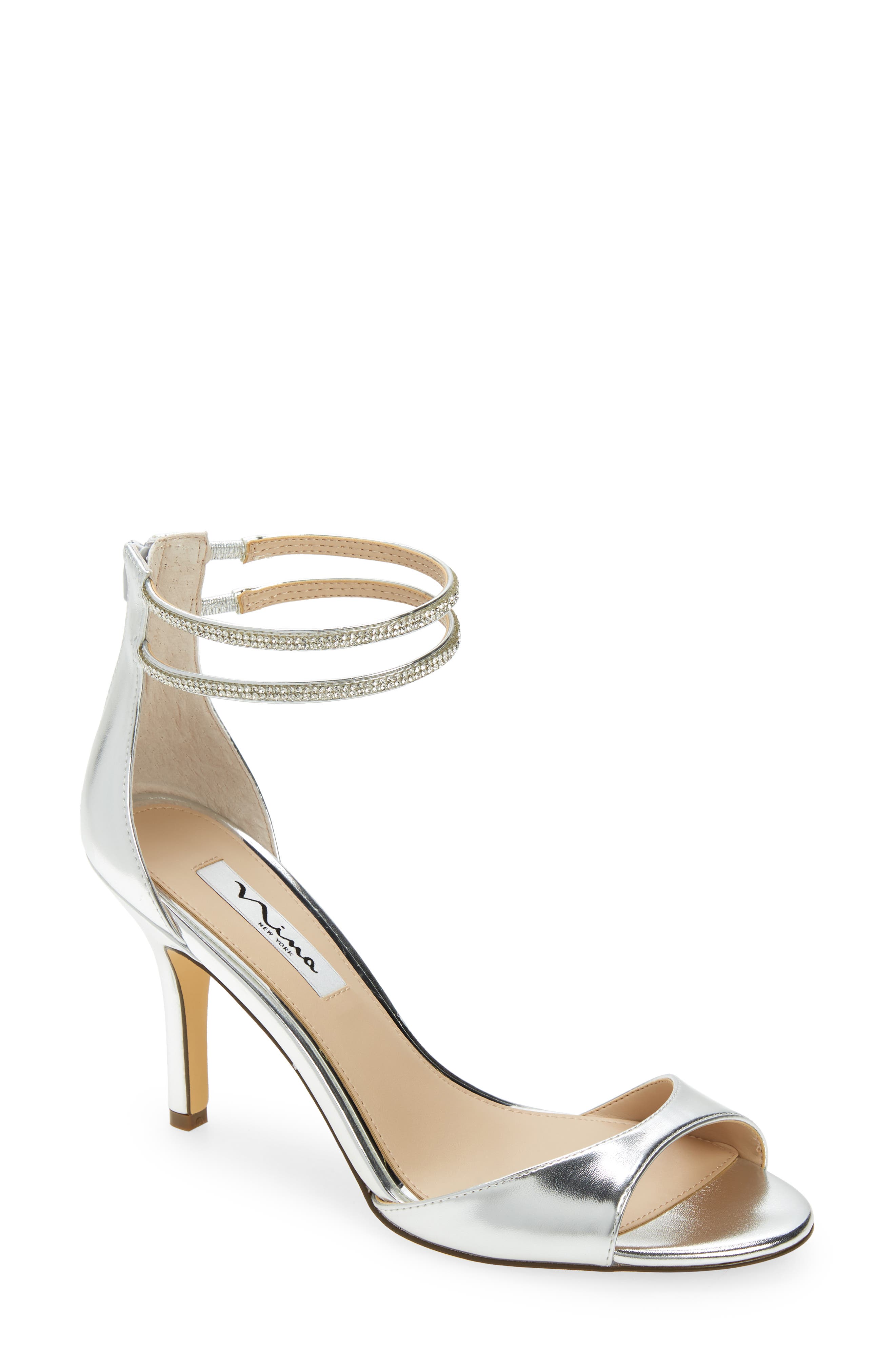 Nina Viktora Ankle Strap Sandal, Main, color, 