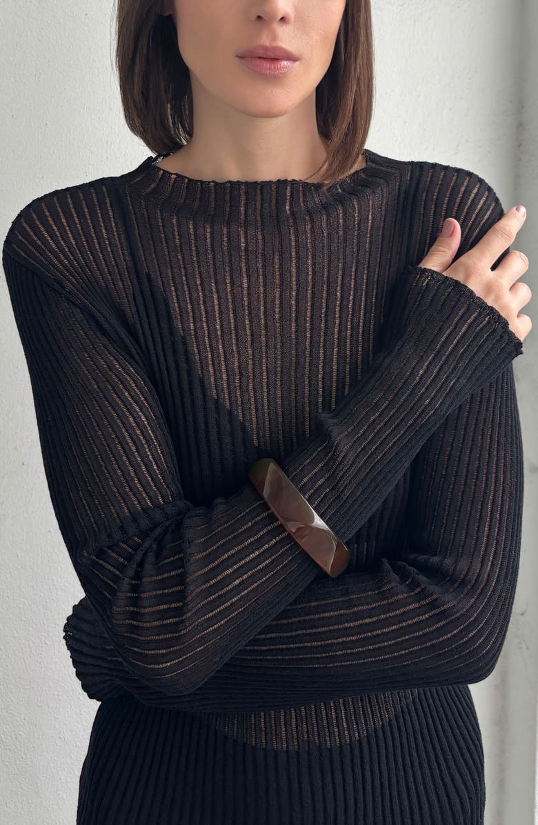 Adornia Tortoise Acrylic Cuff Bracelet, Alternate, color, Brown