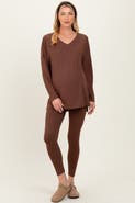 PinkBlush Brushed Knit Oversized Top And Legging Set