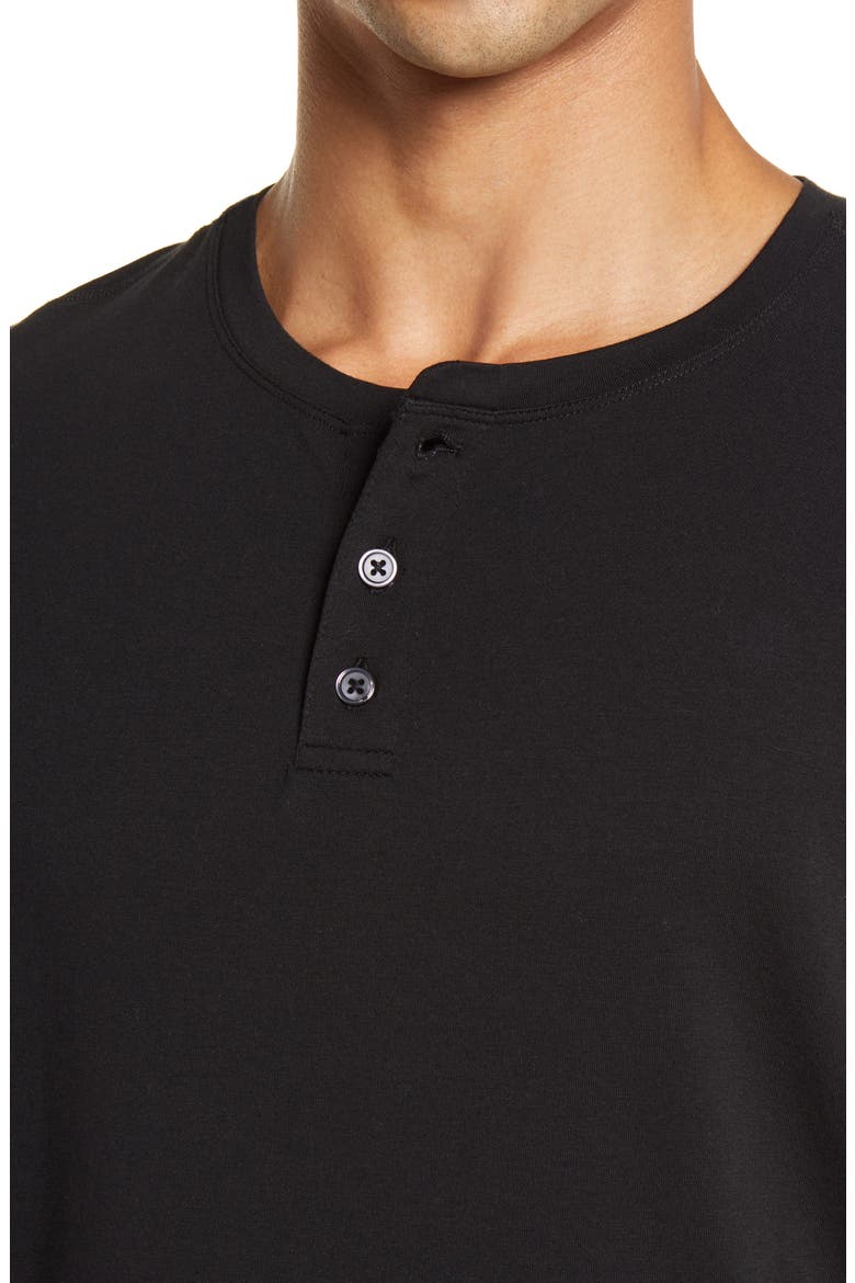 Short Sleeve Ever Henley, Alternate, color, BLACK