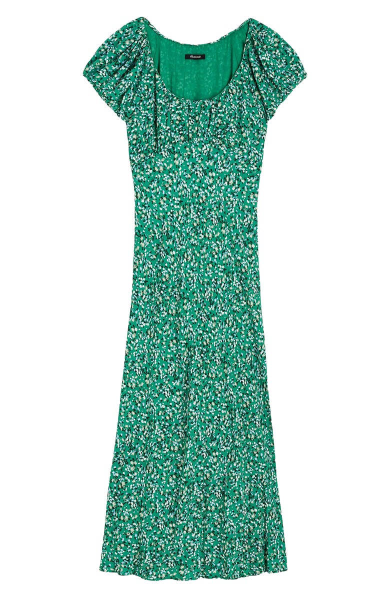 Madewell Floral Ruched Scoop Neck Maxi Dress, Alternate, color, 