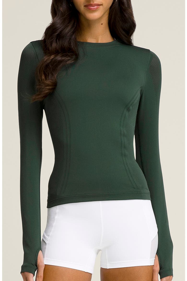Pro Seamless Long Sleeve Top, Main, color, SYCAMORE