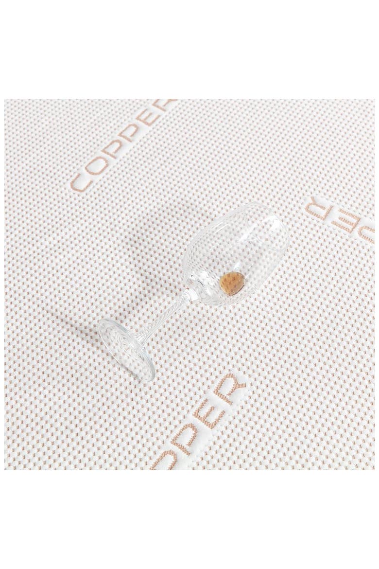 Copper Infused Mattress Topper, Alternate, color, WHITE